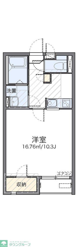 レオネクストサンパティーク(1K/1階)の間取り写真