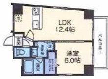 エフ・パークレジデンス横浜反町4281(1LDK/6階)の間取り写真