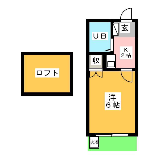 レオパレス西川口第15(1K/1階)の間取り写真