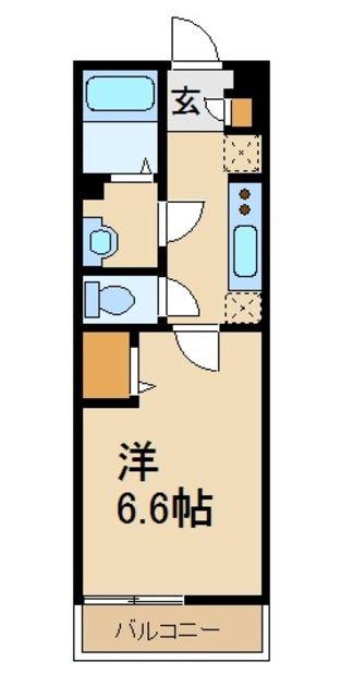 リブリ・辻(1K/2階)の間取り写真