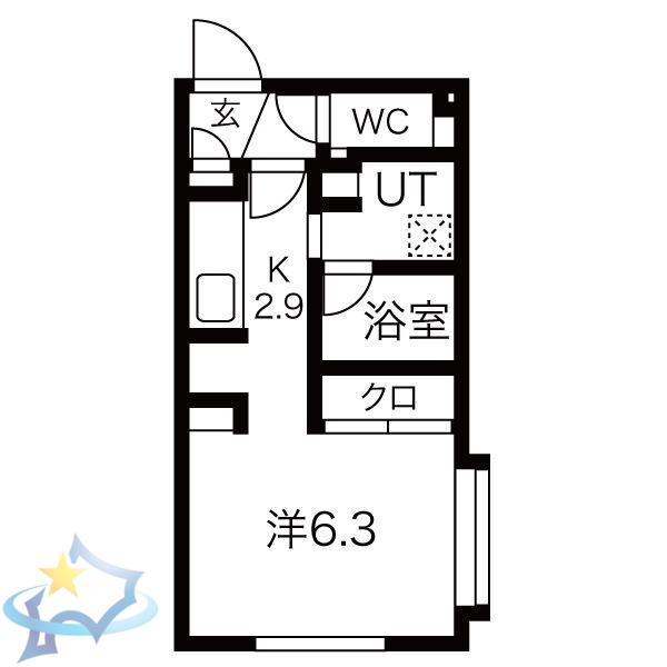 NSK BLD.2ND(1K/1階)の間取り写真