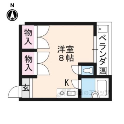 1STメイフラワー(ワンルーム/2階)の間取り写真