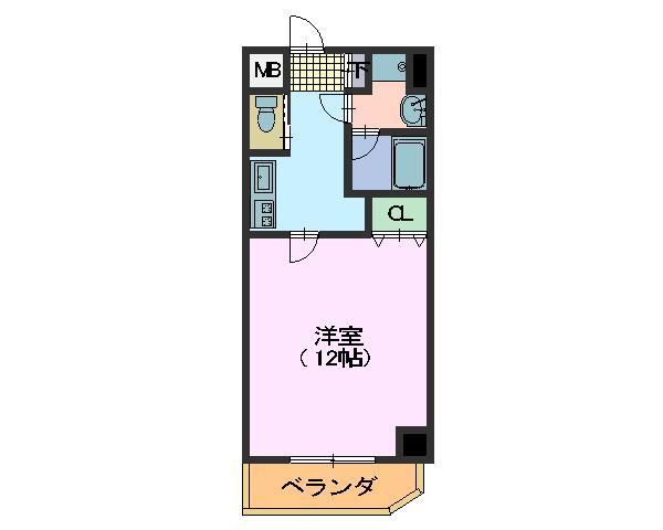 NAVI本山(1K/7階)の間取り写真