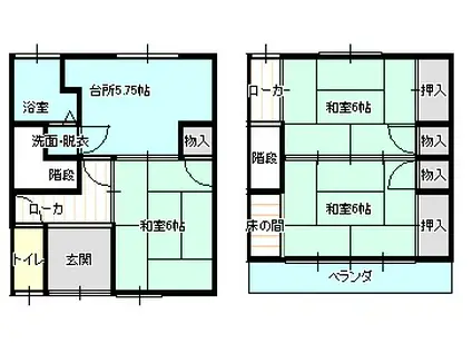 富士見荘(3K/1階)の間取り写真
