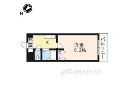 ANTEVORTE(1K/1階)の間取り写真