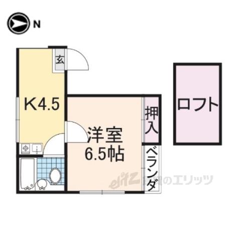 みすずコーポ2(1K/3階)の間取り写真