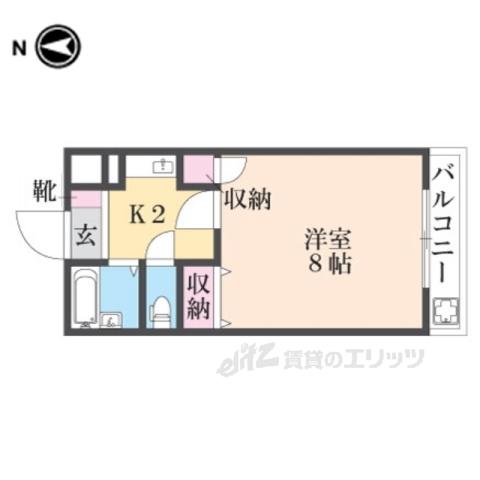 エクセレントハイツ(1K/1階)の間取り写真