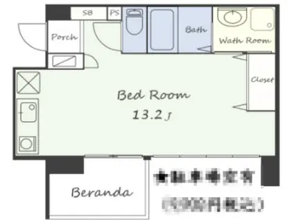 LA BELLEZZA南今宿(ワンルーム/7階)の間取り写真