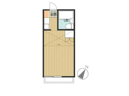 サンビラ(1K/2階)の間取り写真