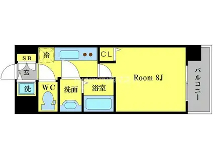 VIVI EBISU(1K/2階)の間取り写真