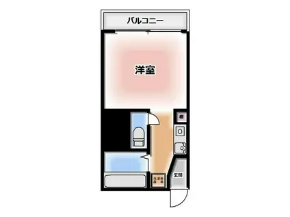 エリートビル八幡町(1K/7階)の間取り写真