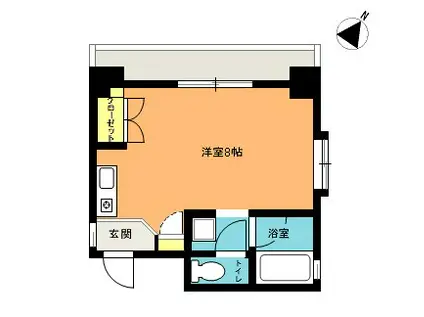 リエス桶川(ワンルーム/3階)の間取り写真