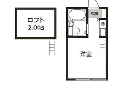 あおぞらアパートメント東六郷A棟(ワンルーム/1階)の間取り写真