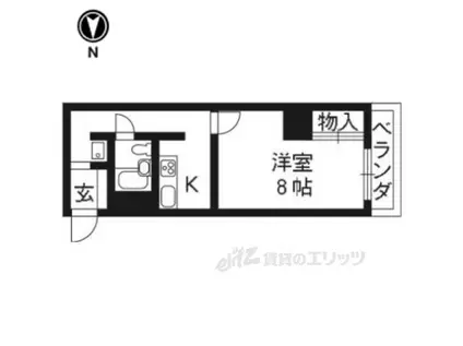 フェニックス堀川(1K/2階)の間取り写真