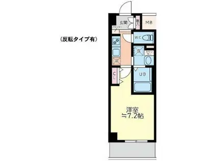 ヴェールシャルマン戸塚 II(1K/2階)の間取り写真