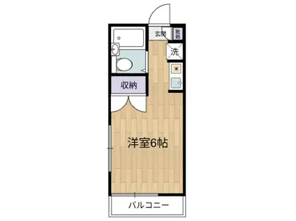 メゾンK(1K/1階)の間取り写真