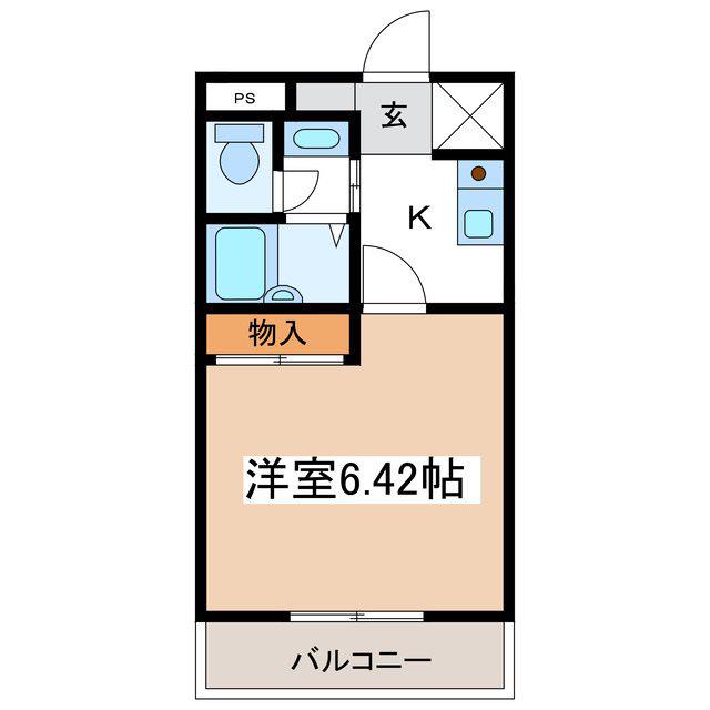 ナカタNOW21(1K/1階)の間取り写真