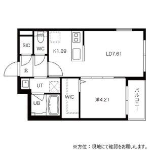 GRAND SUCCESS LUSSO(1LDK/4階)の間取り写真