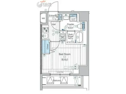 MAXIV横浜吉野町ノース(1K/10階)の間取り写真
