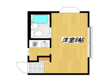 カーサ稲垣(ワンルーム/2階)の間取り写真