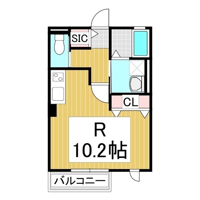 ルネッタ(ワンルーム/1階)の間取り写真