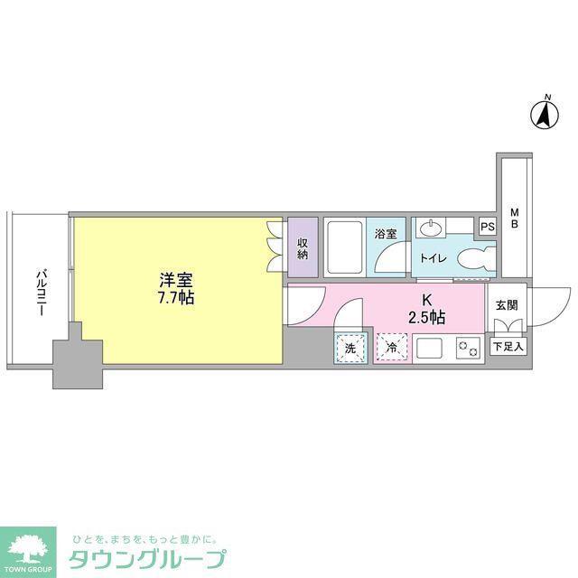 プレディアスタイル池上南ウエスト(1K/3階)の間取り写真