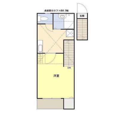 Kコーポ駒込(1K/2階)の間取り写真