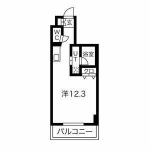 スパシエベレーザ大山(ワンルーム/2階)の間取り写真