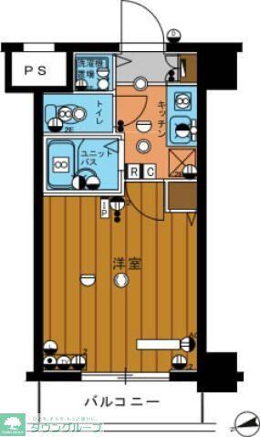 スカイコート板橋第3(1K/4階)の間取り写真