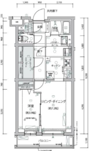 ARCOBALENO NERIMA(1DK/2階)の間取り写真