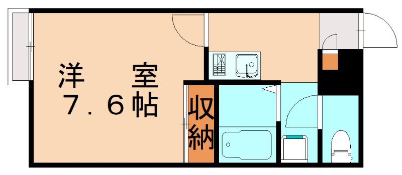 レオパレスCOMFORT那珂(1K/2階)の間取り写真