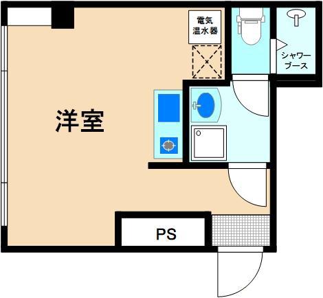 グッドウッド(ワンルーム/3階)の間取り写真
