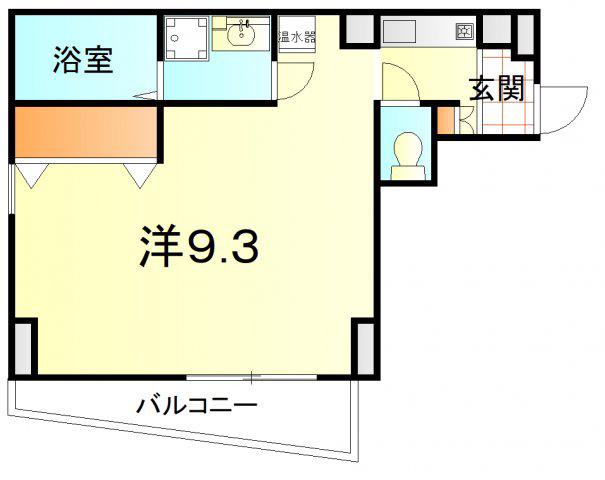 KTEXビル(ワンルーム/3階)の間取り写真