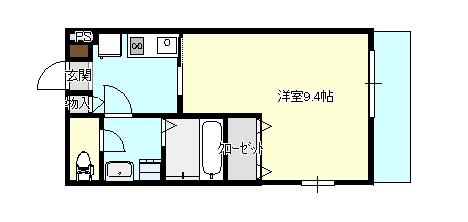 MAISON CHARME(1K/2階)の間取り写真