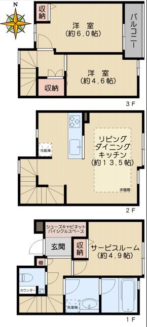 リムテラス文京白山(2SLDK/1階)の間取り写真