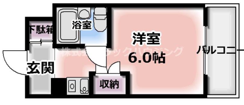 エムロード豊秀(ワンルーム/4階)の間取り写真