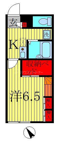 レオパレスエスペーロ(1K/1階)の間取り写真