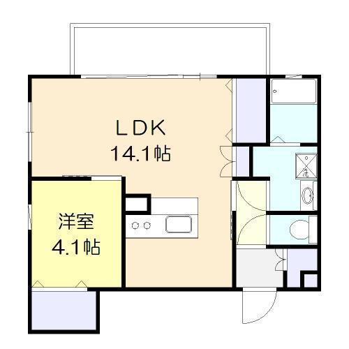 ALTE MEISTER IO(1LDK/2階)の間取り写真