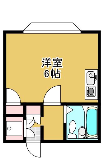オアシス銀座(ワンルーム/1階)の間取り写真