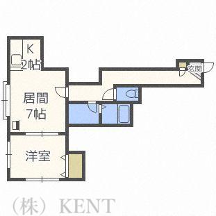 ルポ・プルミエール(1LDK/2階)の間取り写真