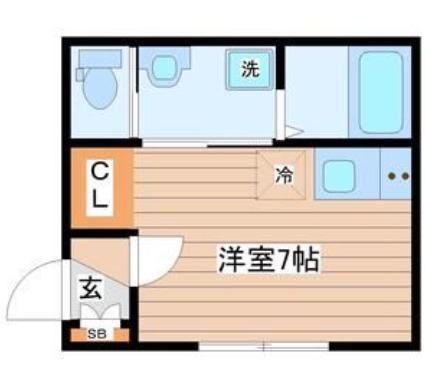 GIGI北四番丁(ワンルーム/2階)の間取り写真