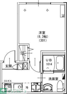 KEIAI RESIDENCE 南柏II(1K/3階)の間取り写真