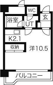 サンプラザ金山(1K/2階)の間取り写真