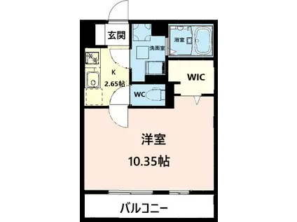 HALE IRVINE(1K/1階)の間取り写真