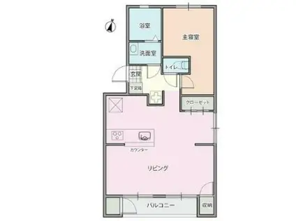 第3みのりマンション(1LDK/5階)の間取り写真