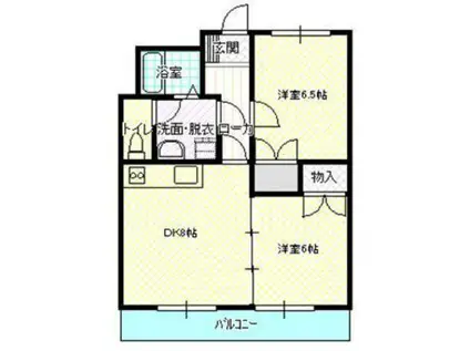 サングランデ21(2DK/3階)の間取り写真