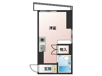 CIELBLEU並木(ワンルーム/3階)の間取り写真