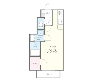 コンフォートアソシア(ワンルーム/1階)の間取り写真