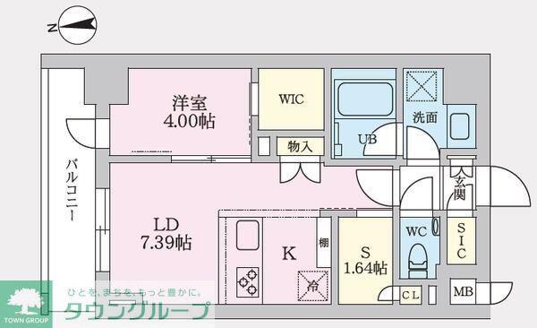 タスキプライムテラス後楽園(1SLDK/2階)の間取り写真