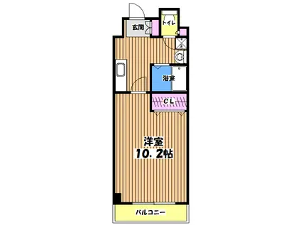 FOGLIA(1K/5階)の間取り写真